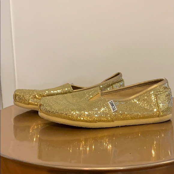 Toms Shoes - Gold TOMS - good condition, wore very few times